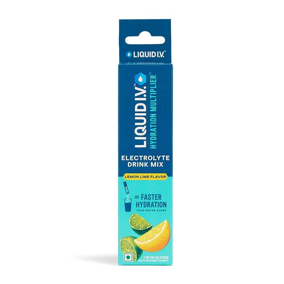Liquid I.V. Hydration Multiplier - Lemon Lime | 3 Sticks | Hydration Drink Mix