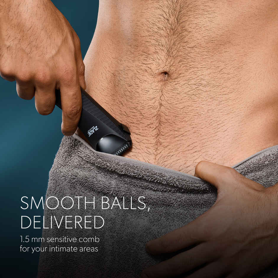 Zlade Ballistic TURBO 3.0 Full-Body Manscaping Trimmer for Men | Beard, Body & Balls