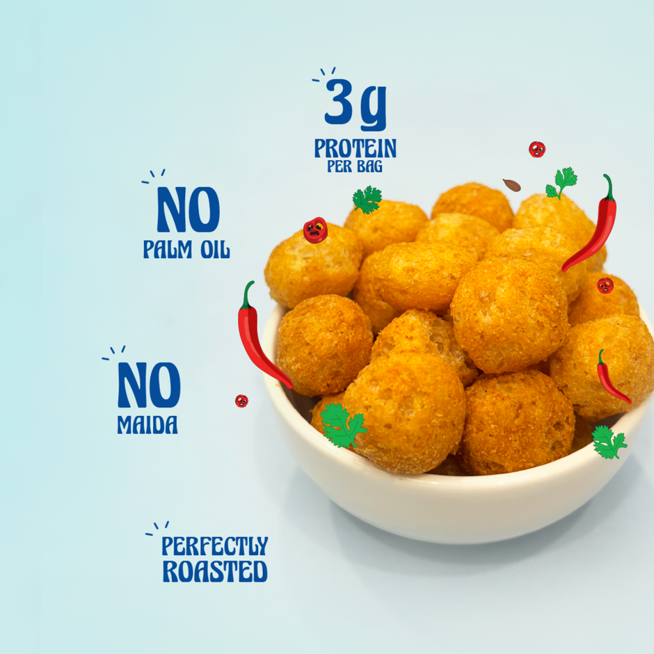 Taali Protein Puffs - Masala Puff, Roasted, Corn & Jowar, No Maida, Rich in Protein