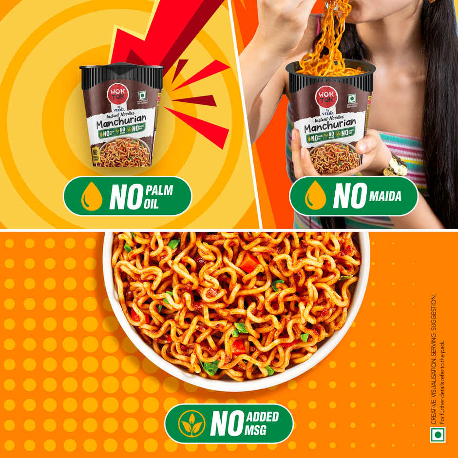 Wok Tok by Veeba Instant Cup Noodles Manchurian