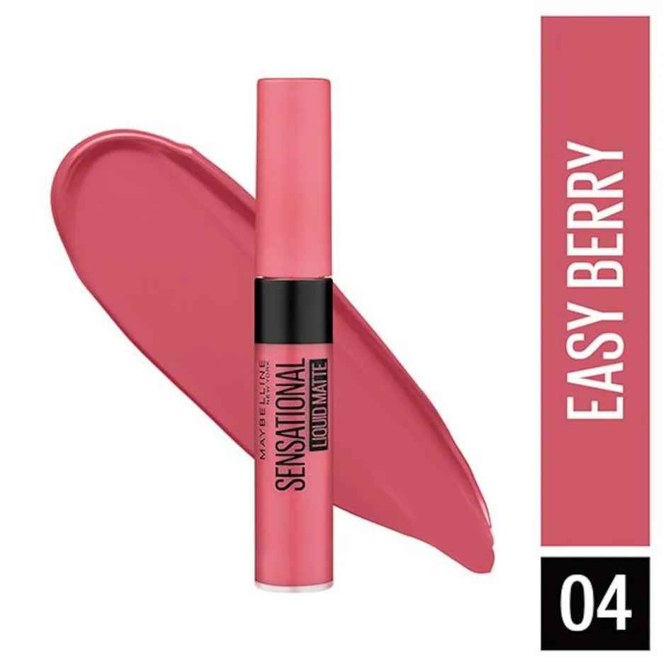 Maybelline Sensational Liquid Matte Lipstick 04, Easy Berry