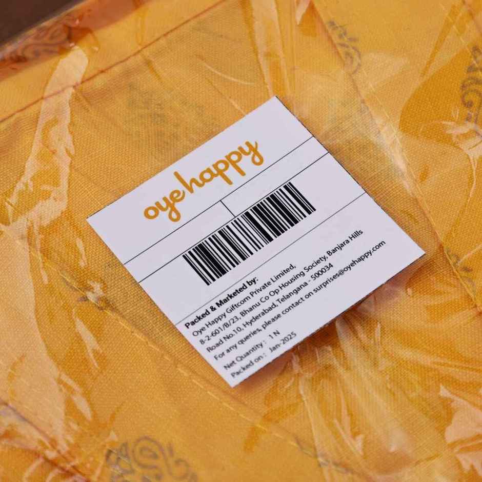Designer Cotton Kurta | Traditional Men's Wear | Yellow | M | Oye Happy