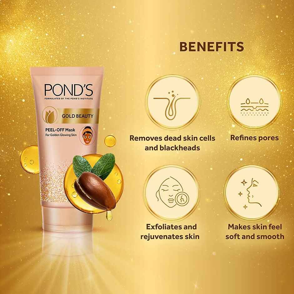 Pond's Gold Beauty Peel Off Mask Healthy Golden Glow in Just 15 min