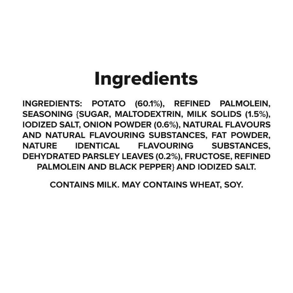 Bingo! Potato Chips - Cream & Onion Chips - Crispy & Crunchy Chips Pack for Snacks