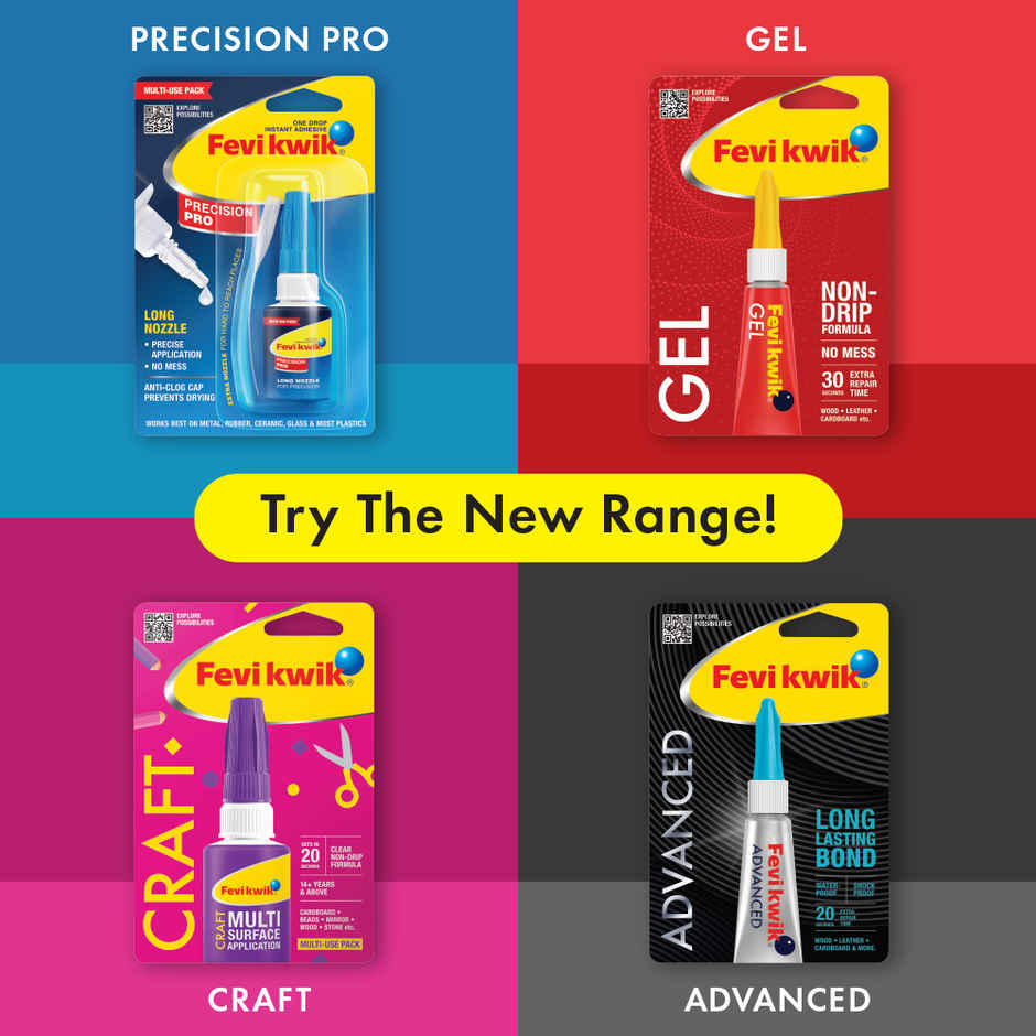Fevikwik Precision Pro 8 G |Multi-Use Pack With Precision Nozzle