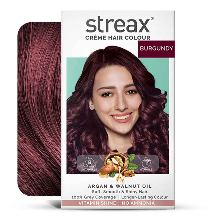 Streax Cream Hair Colour Burgandy