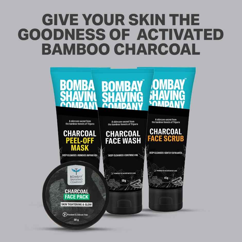 Bombay Shaving Company Cool Detox Face wash - Charcoal Deep Clean & Menthol Cooling 100g