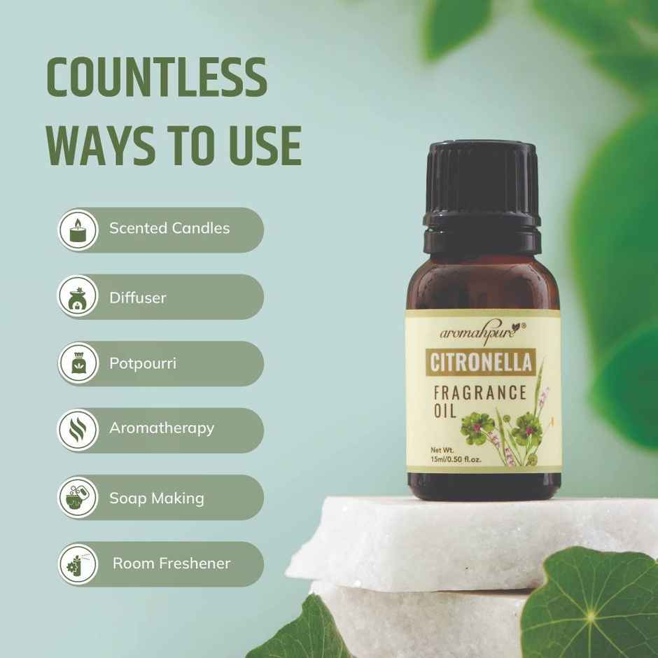 Aromahpure Fragrance Oil | Citronella Aroma Oil for Home Fragrance
