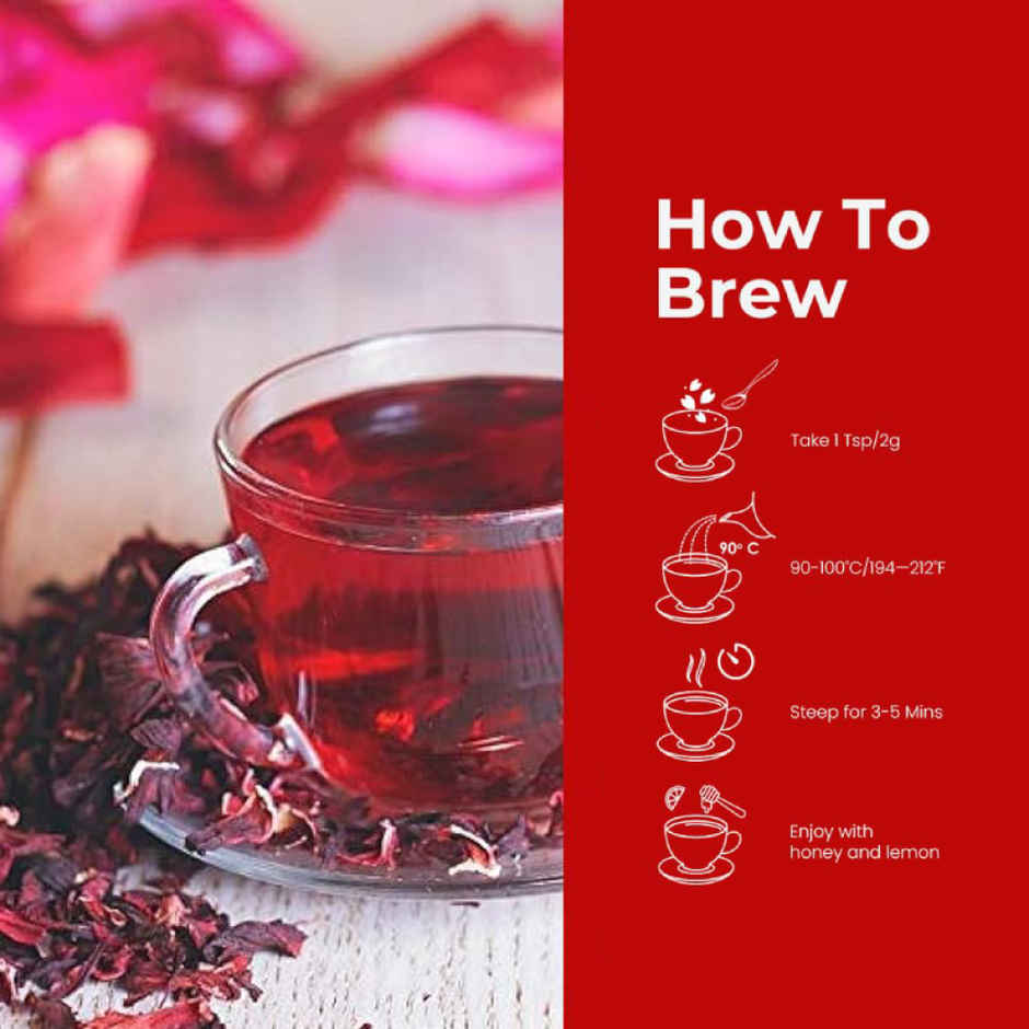 Blue Tea - Hibiscus Flower Herbal Tea | Zipper