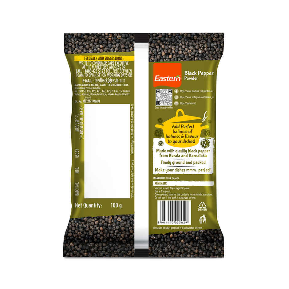 Eastern Black Pepper Powder Pouch