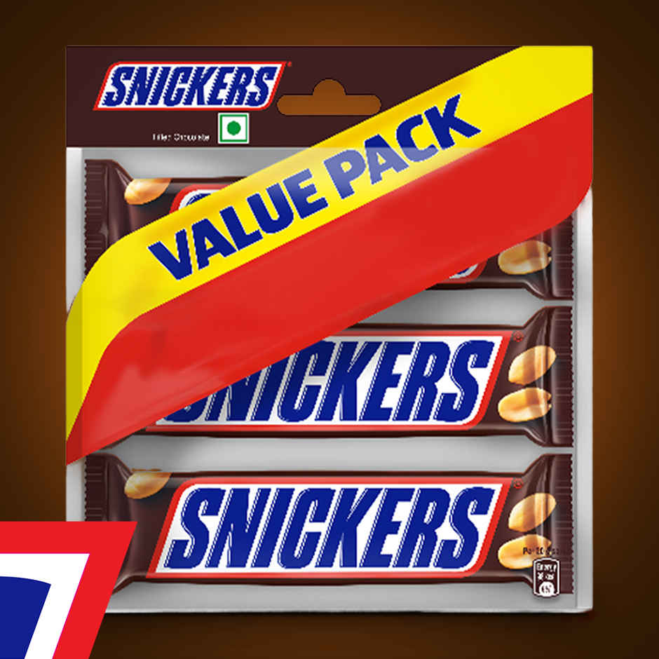 Snickers Peanut Filled Chocolate Value Pack | 3 Peanut Chocolate Bars