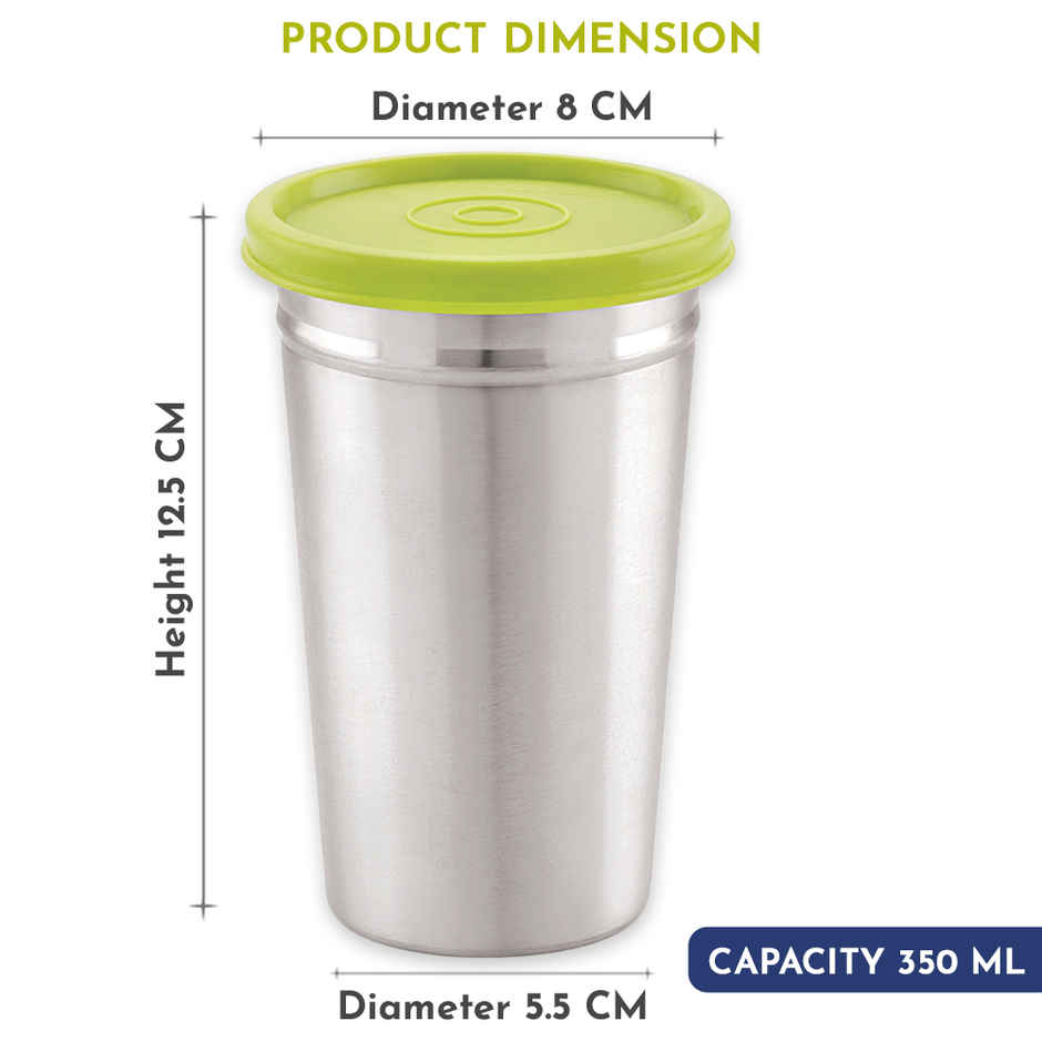 Magnus Easy Lock Tumbler |350 Ml| 100% Spill-Proof & Airtight Stainless Steel Tumblers