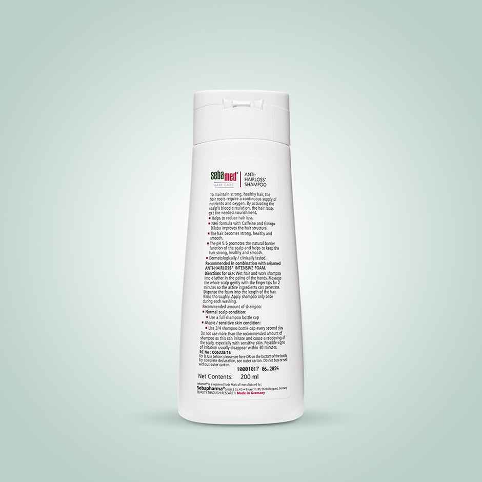 Sebamed Anti- Hairloss Shampoo | pH 5.5 | Reduces Hairloss