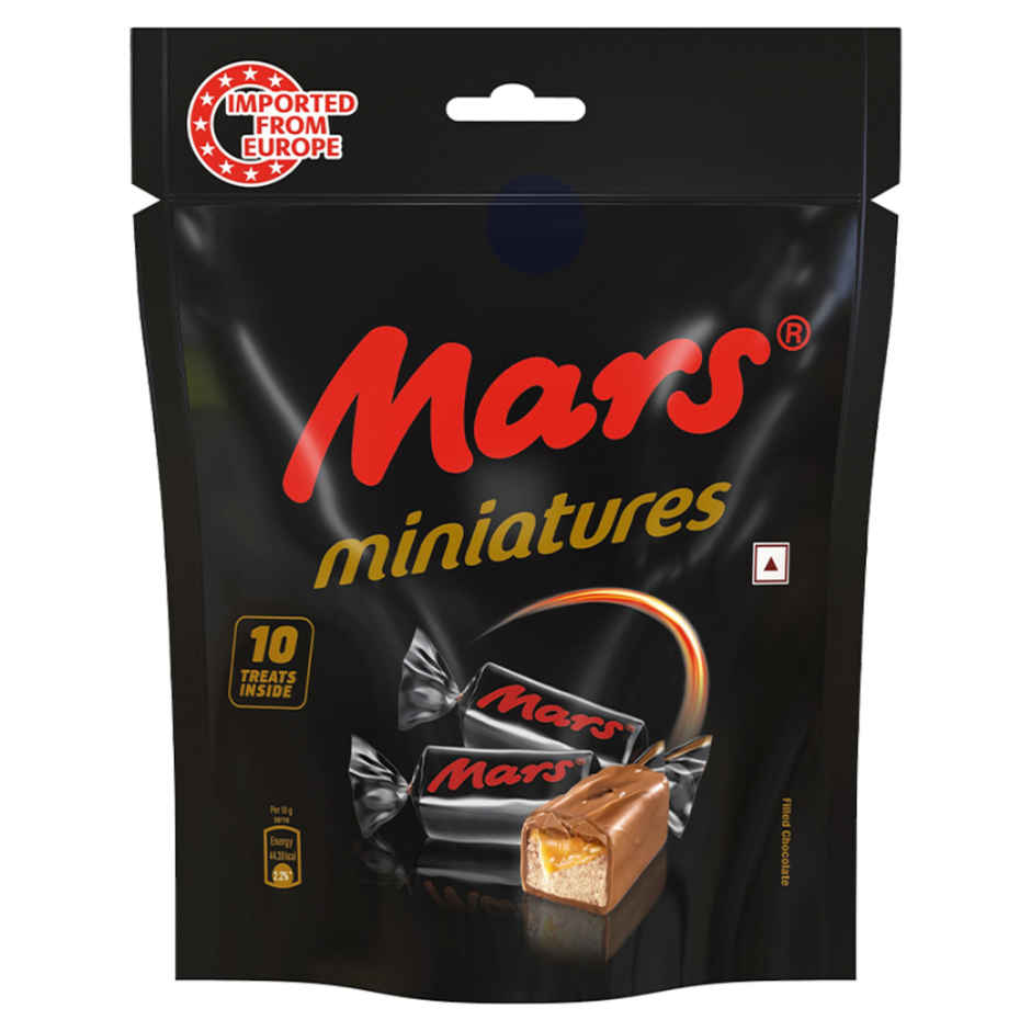 Twix Cookie Caramel + Mars Nougat & Caramel Mini Chocolates Combo Pack 2x100g
