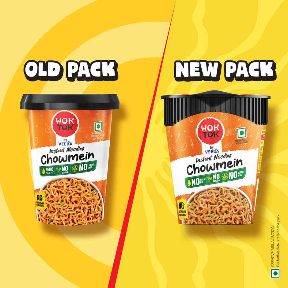 Wok Tok by Veeba Instant Cup Noodles Chowmein