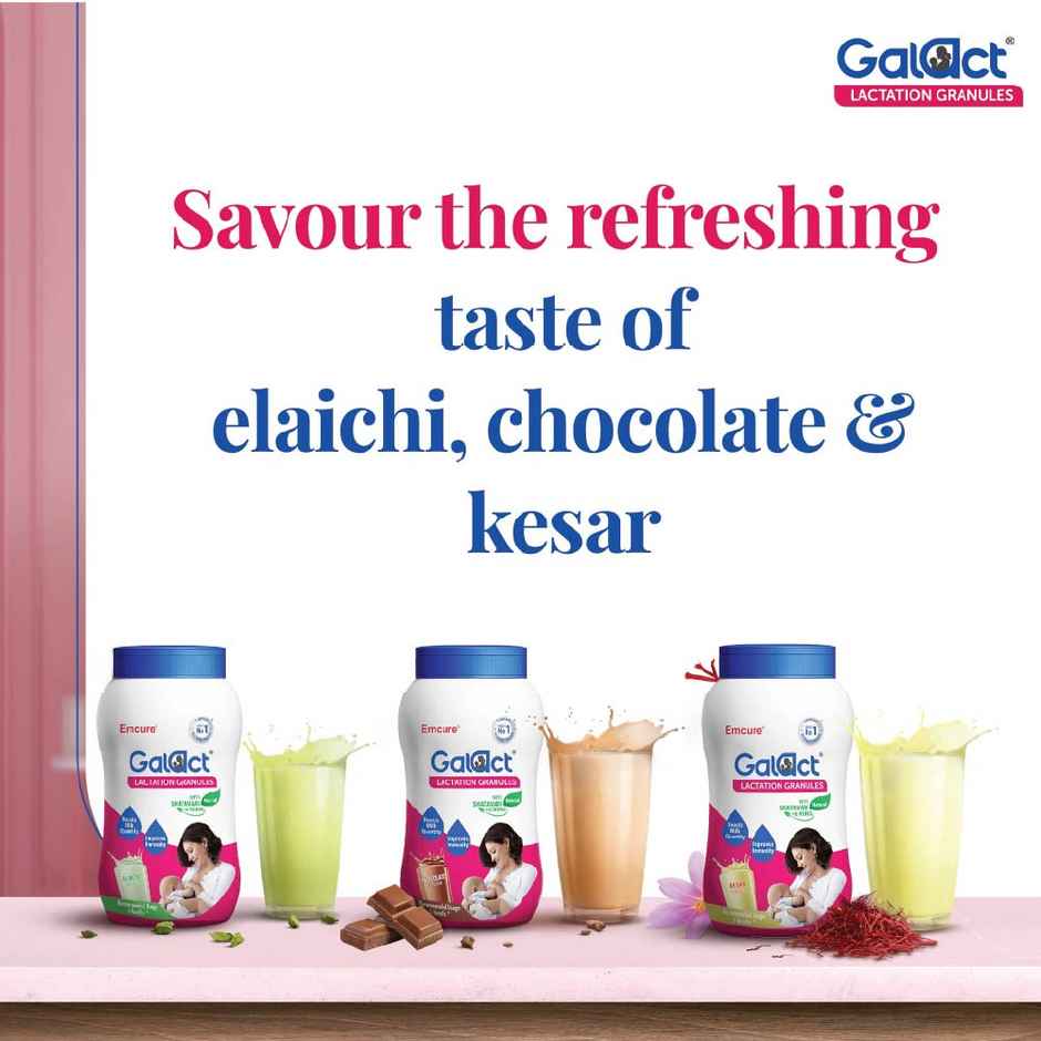 Galact Granules | Lactation Supplement with Shatavari | Elaichi Flavour