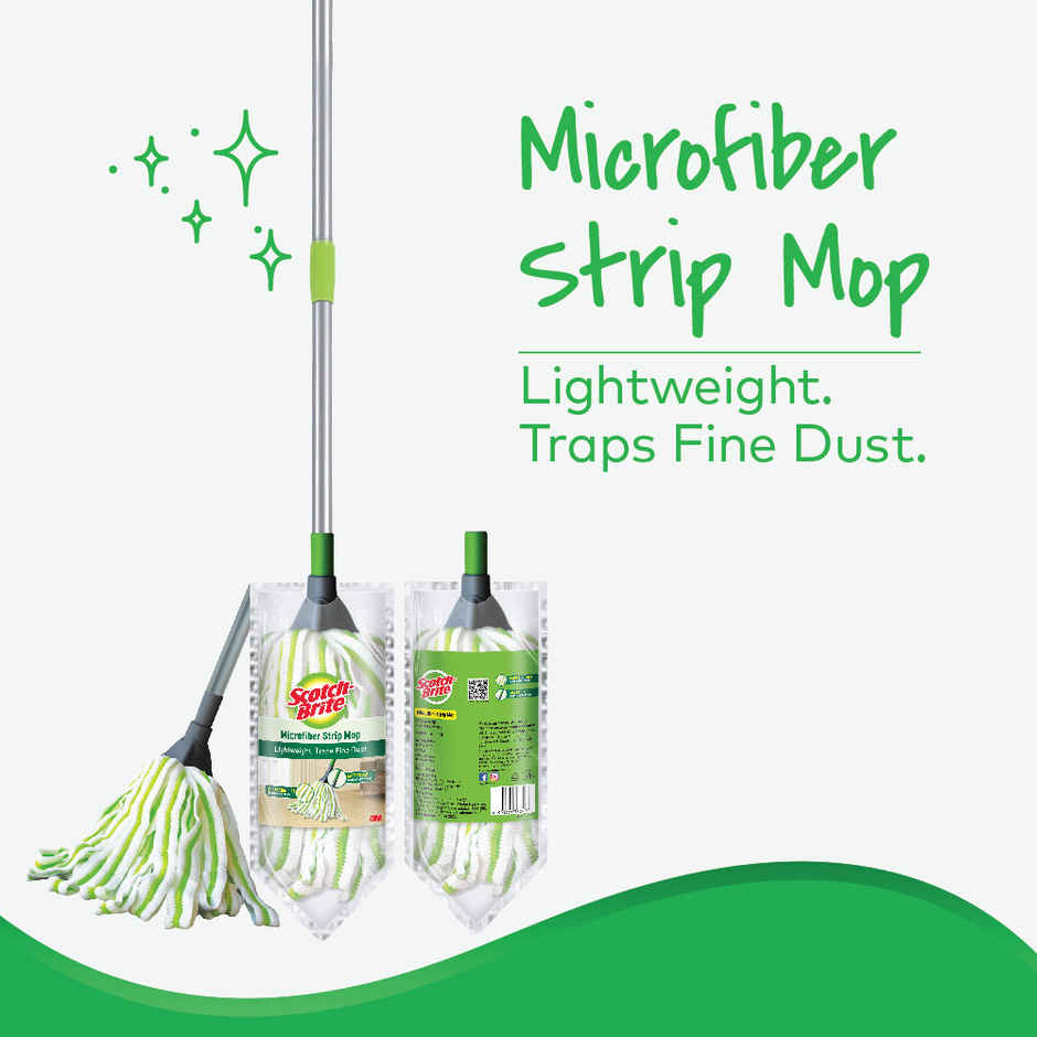 Scotch-Brite Telescopic Microfiber Strip Mop