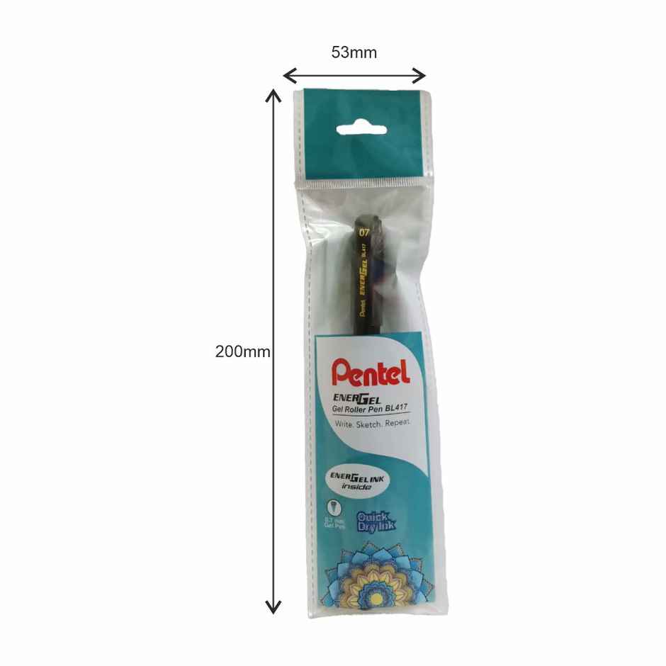 Pentel BL417 Energel Pouch Single Black Ink