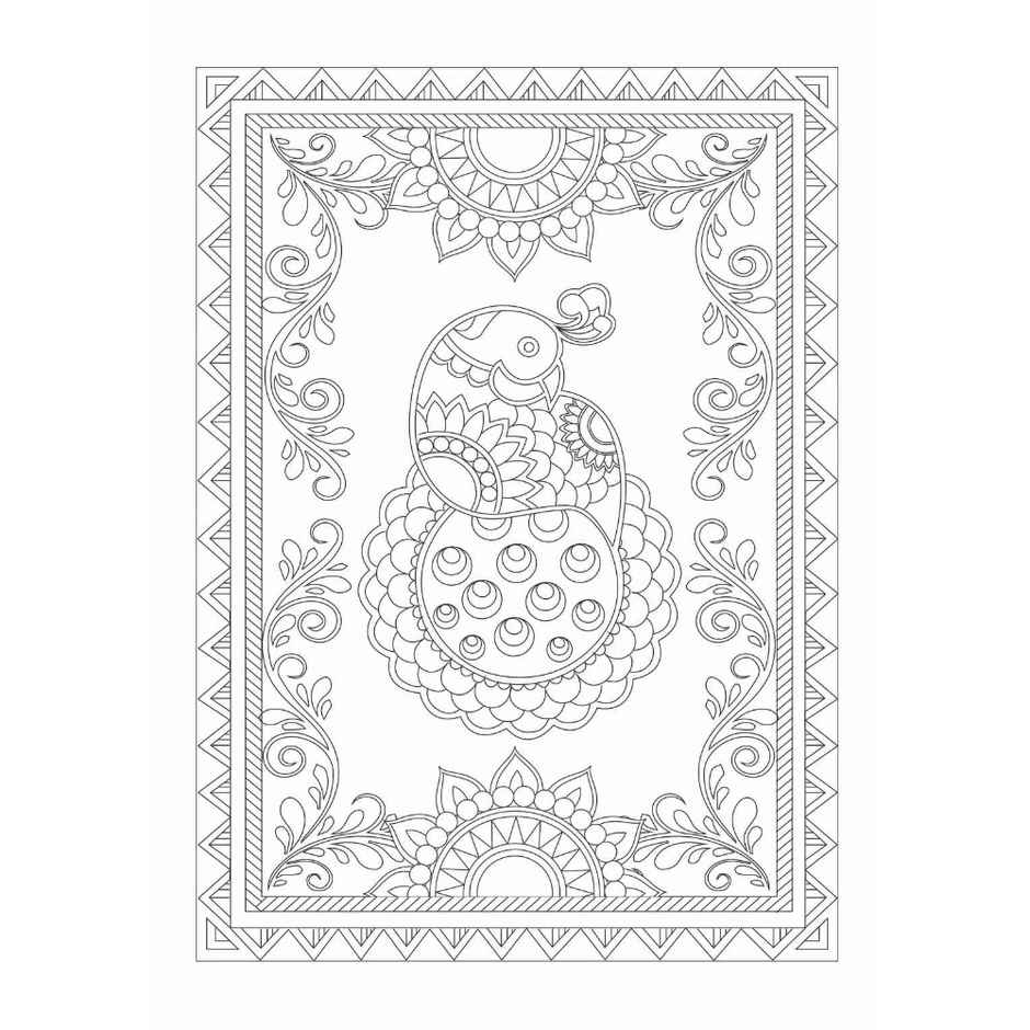 Itsy Bitsy Colouring Book Art of India Spot Glossy Finsh 1book Lb