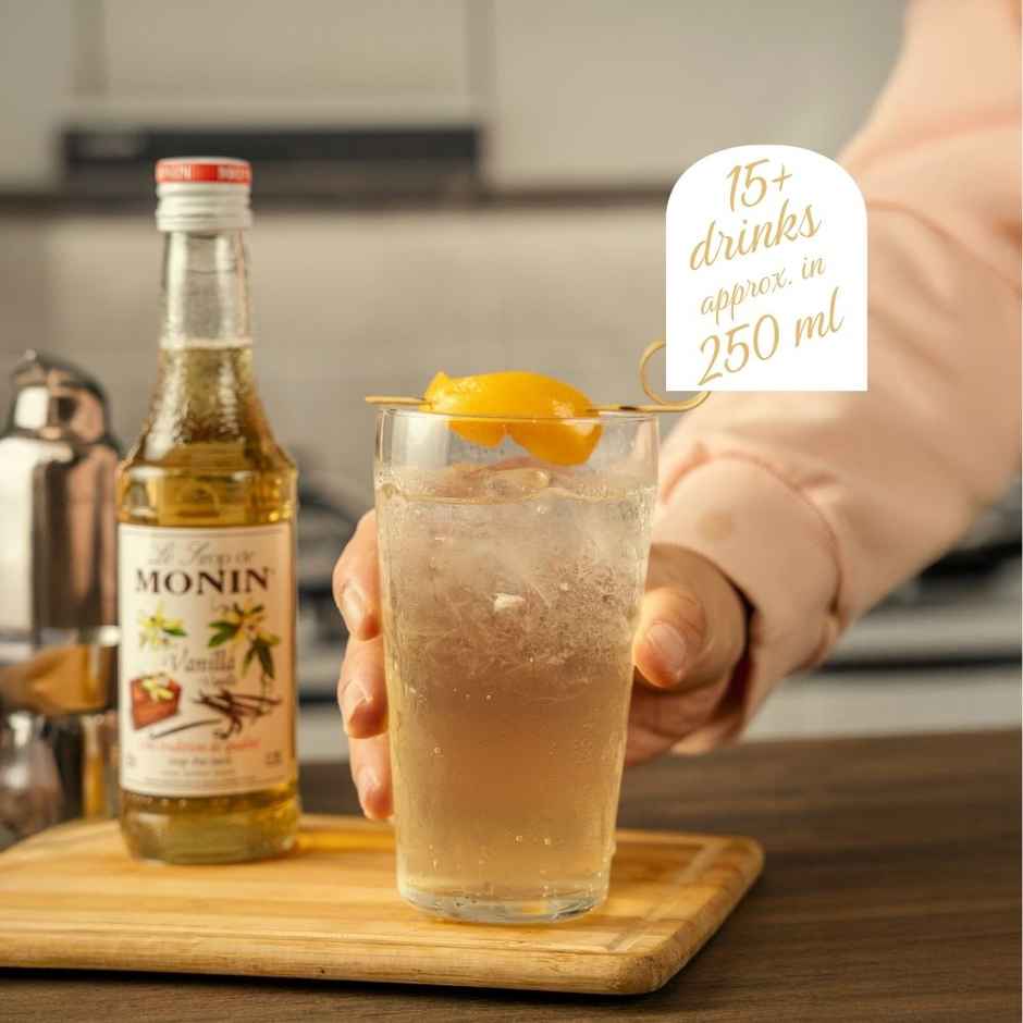 Monin French Vanilla Syrup for Coffee,Shakes and Mocktails