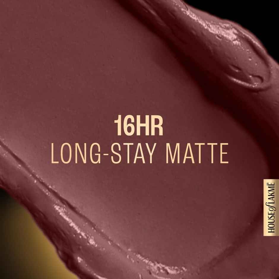 Lakme Forever Matte Liquid Lip, 16hr Lipstick, Lightweight & transferproof | Mauve Party