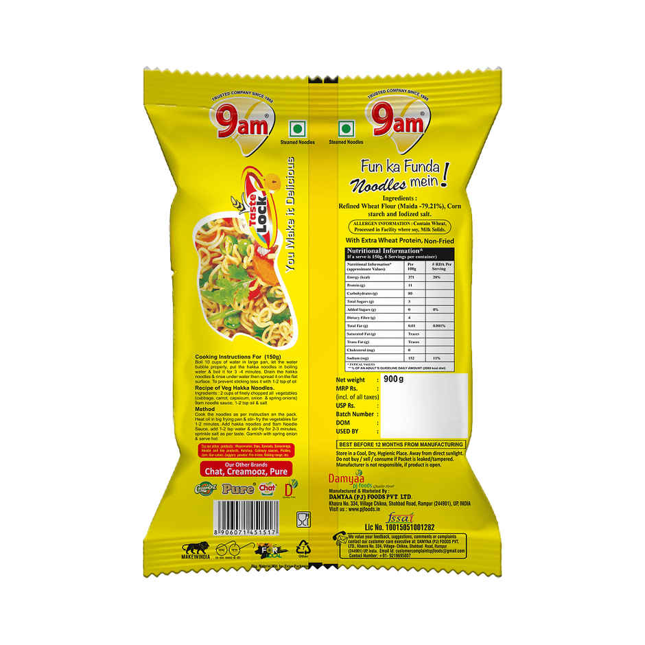 9am Hakka Noodles, Family pack ,Quick & Easy Cooking