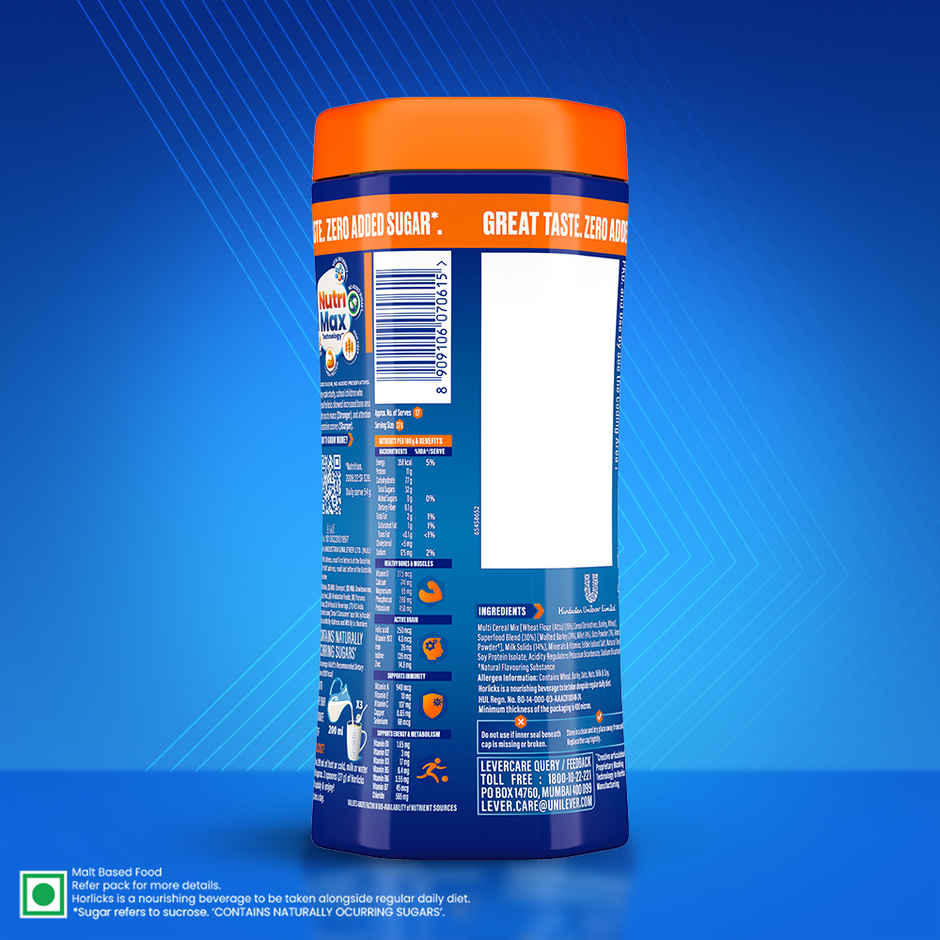 Horlicks No Added Sugar Nutrition Drink Jar | Superfoods