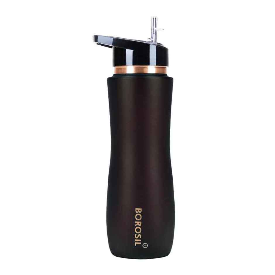 Borosil Brown Colour Copper Sipper Bottle 750 ml, 100% Pure Copper