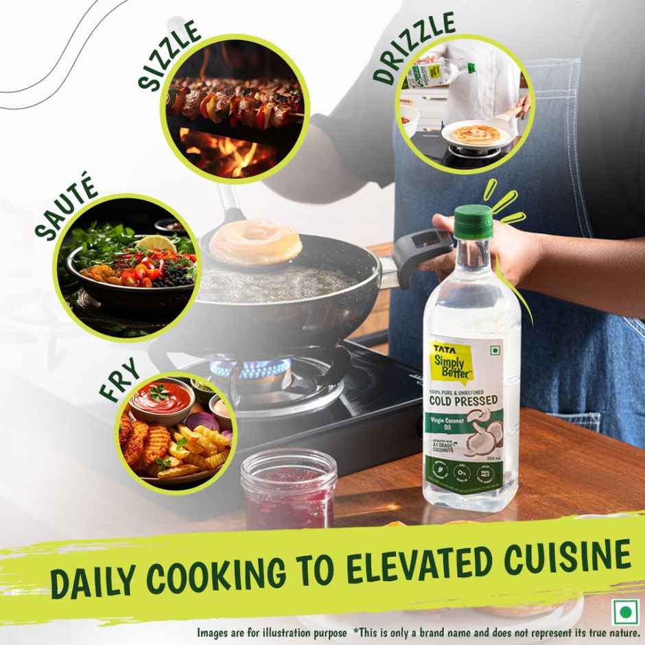 Tata Simply Better Virgin Coconut Cold Pressed Oil | Pure & Unrefined Oil