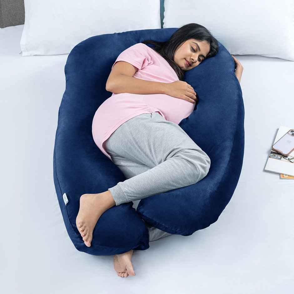 Maternity Pillow for Pregnancy Support | U Shape | Super Soft & Machine Dark Blue