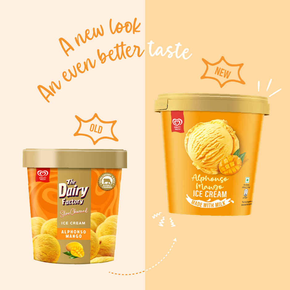 Kwality Wall's Alphonso Mango Ice Cream Tub