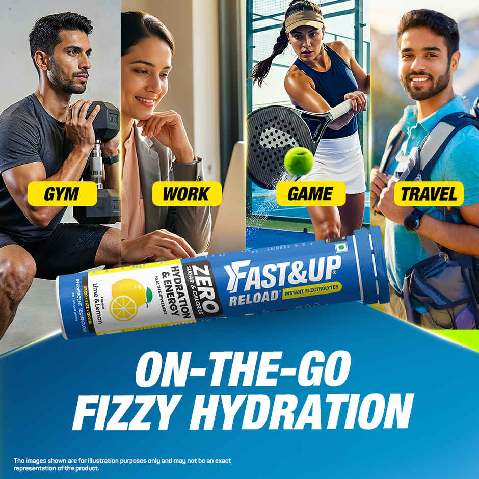 Fast&Up Reload Zero Sugar Instant Hydration Drink Lime Lemon