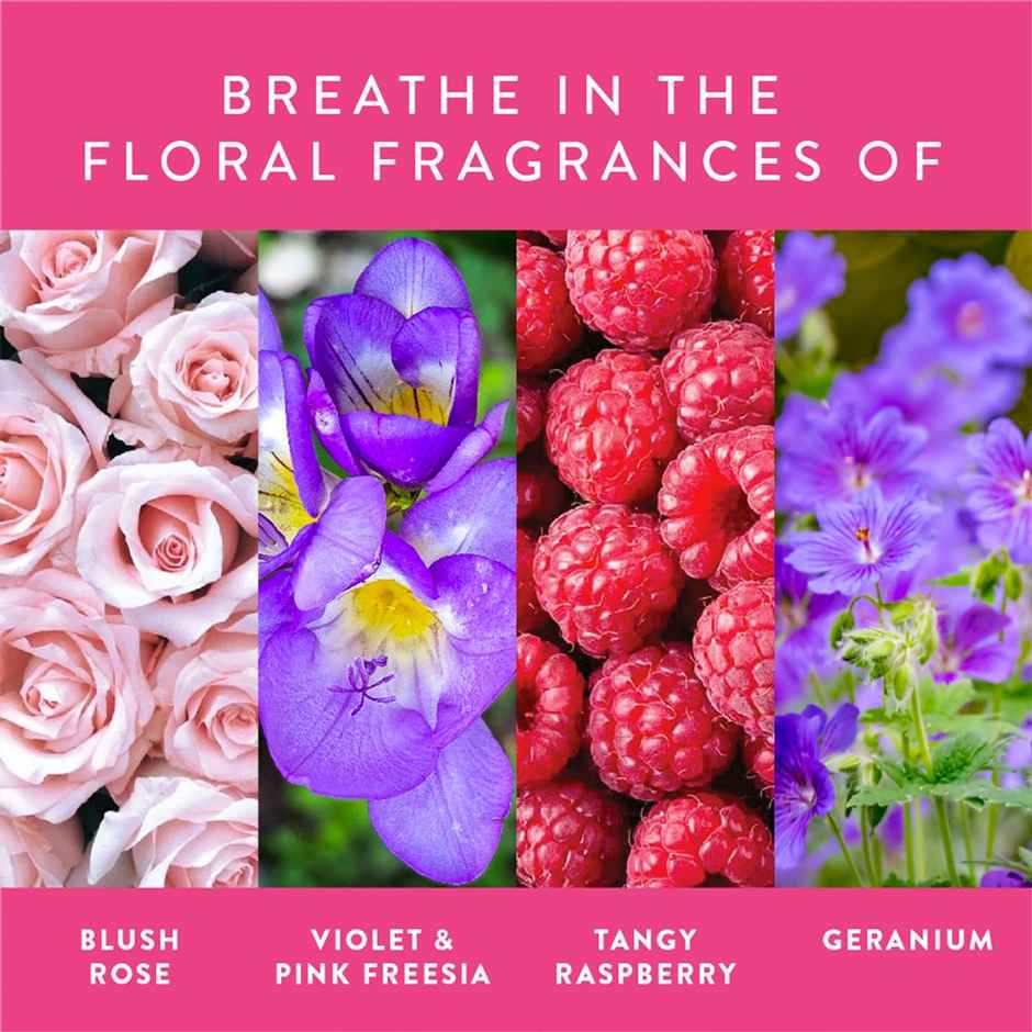 Find Your Happy Place Wrapped In Your Arms Shower Gel Blush Rose & Raspberry