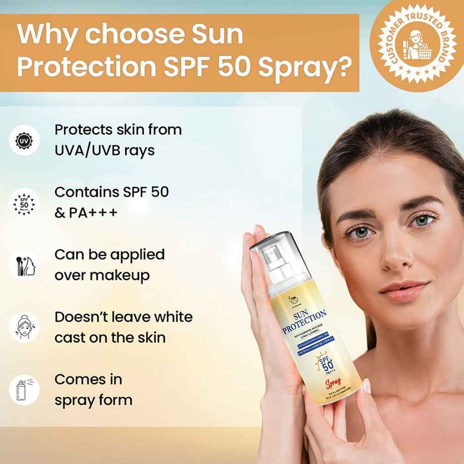 TNW The Natural Wash Sun Protection Sunscreen Spray SPF 50+ PA+++ Spray