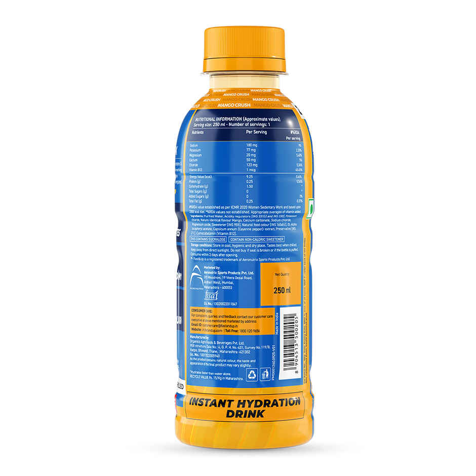 Fast&Up Reload Mango Zero Sugar Energy Drink Combo