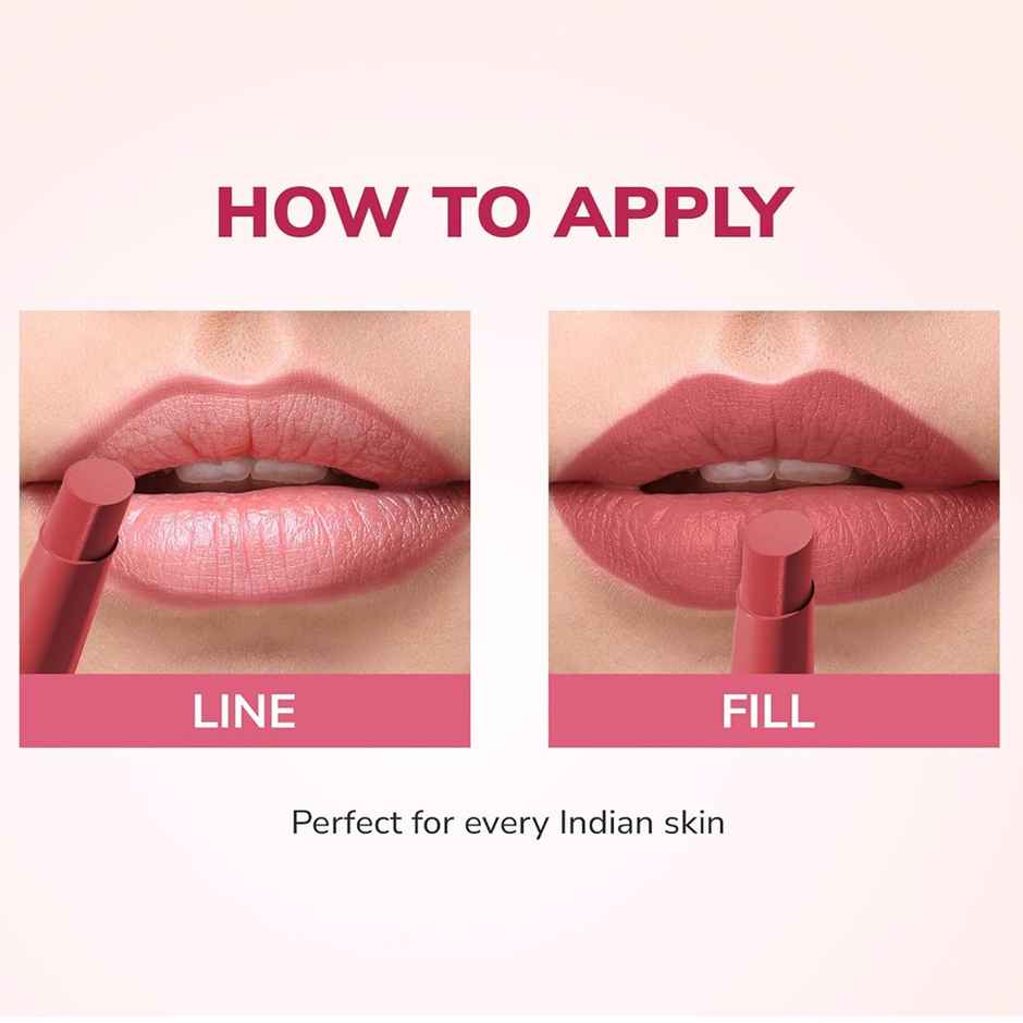 Mila Beaute Pout It Out Lip Crayon Matte Finish Highly Pigmented | 101 Ariel