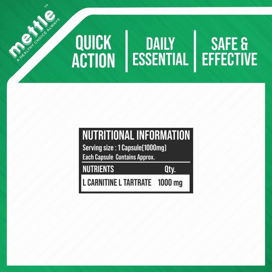 Getmymettle L-Carnitine With L-Tartrate