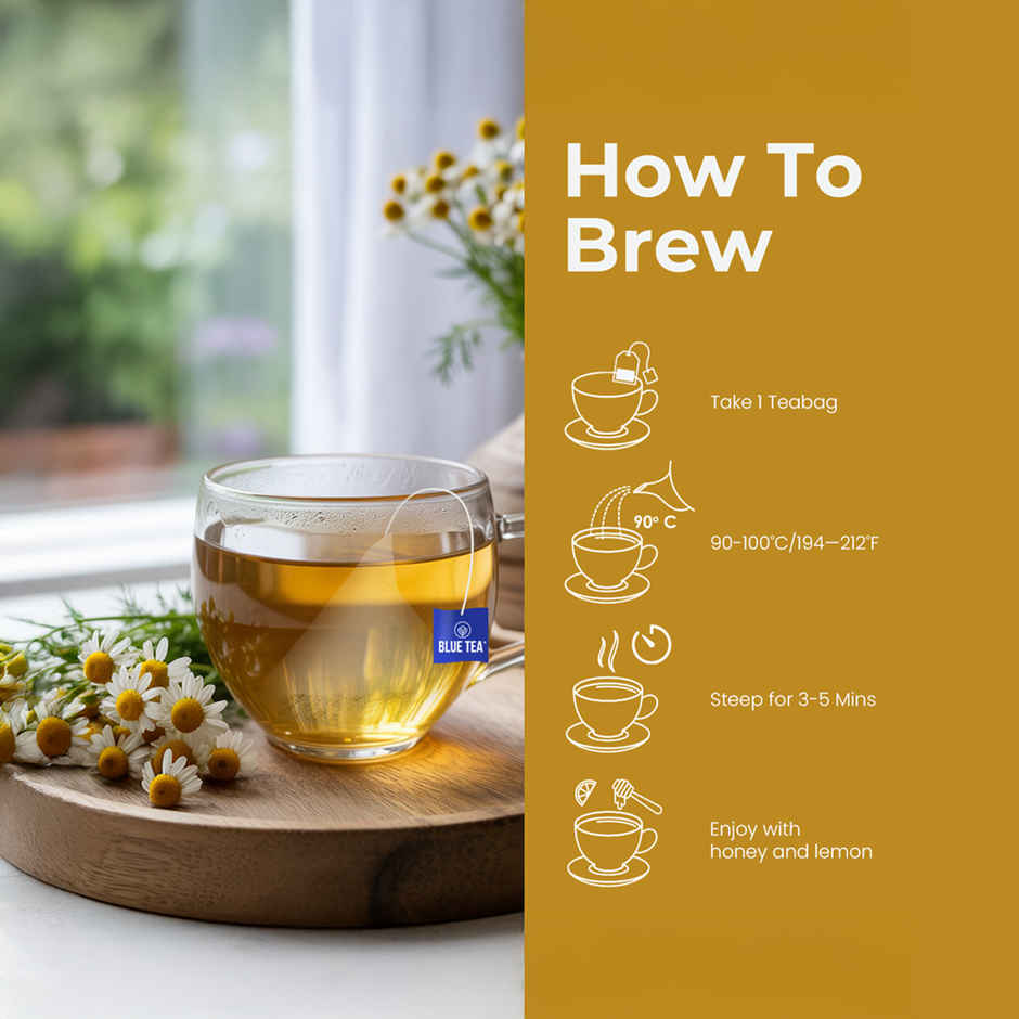 Blue Tea Chamomile Flower Herbal Tea