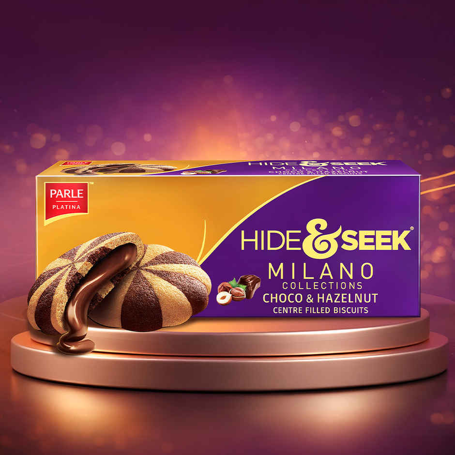 Parle Hide & Seek Milano Centre Filled Choco & Hazelnut Cookies