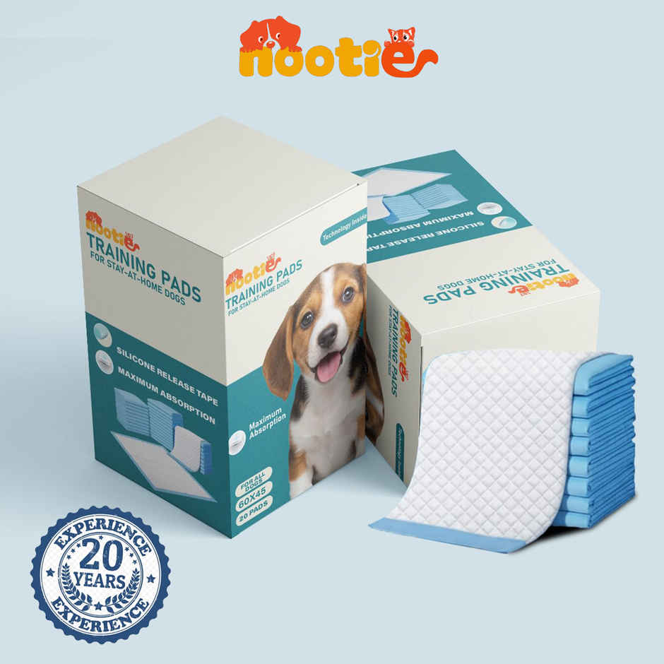 Nootie Super Absorbent Leak-Proof Puppy & Dog Training Pads 60x45 cm Pack of 20
