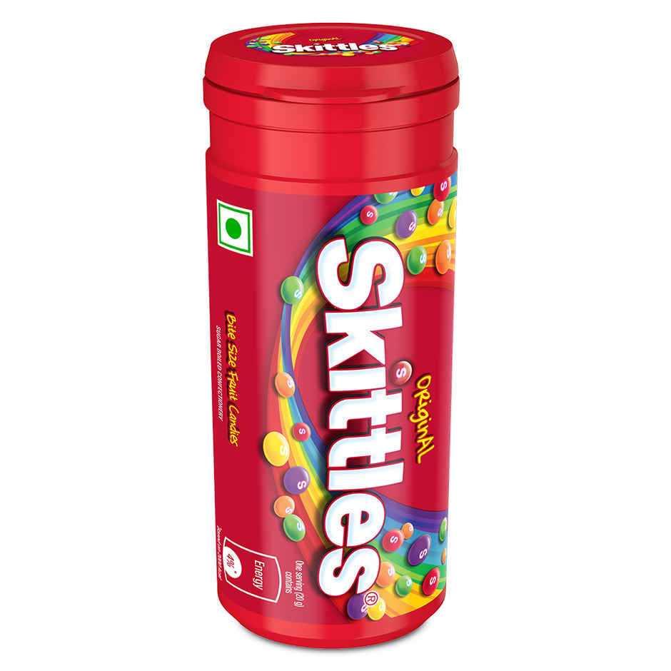 Skittles Original Bite-Size Fruit Candy Tube