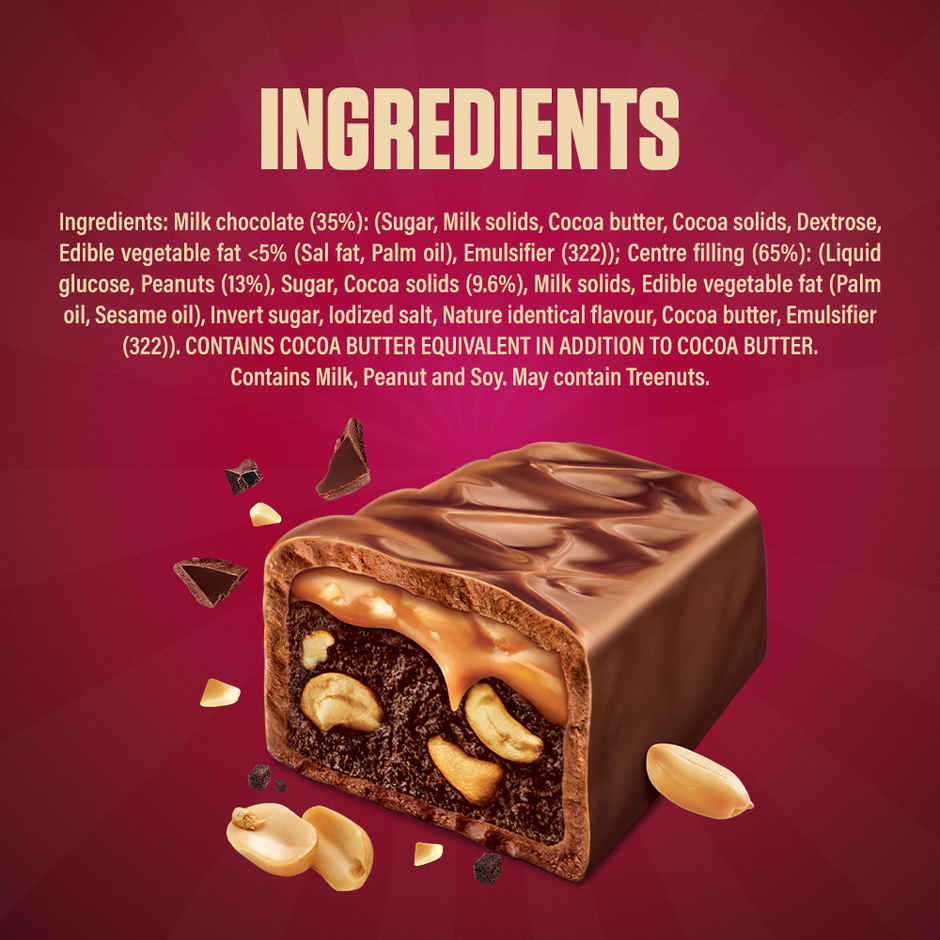 Snickers Filled with Brownie, Peanuts & Caramel Chocolate Bar Combo