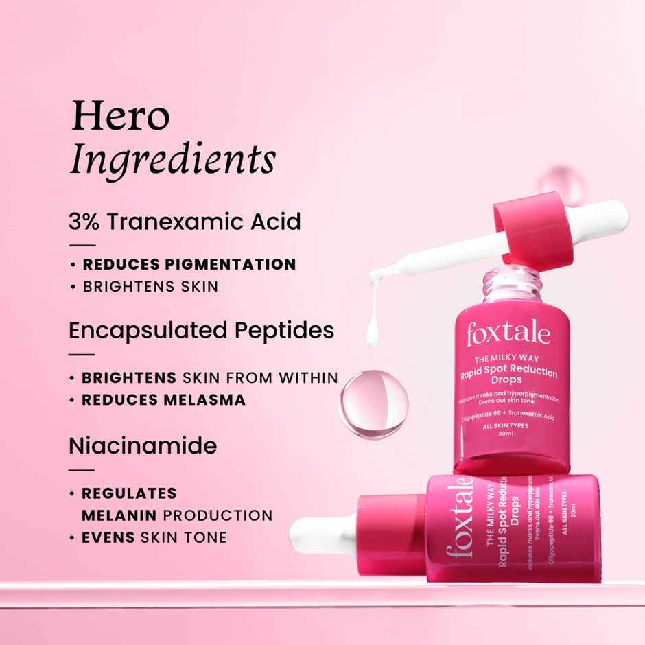 Foxtale 3% Tranexamic Acid Serum, Fades Deep Pigmentation