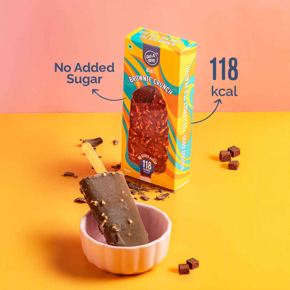 Get-A-Way Brownie Crunch Ice Cream Stick | Zero Added Sugar
