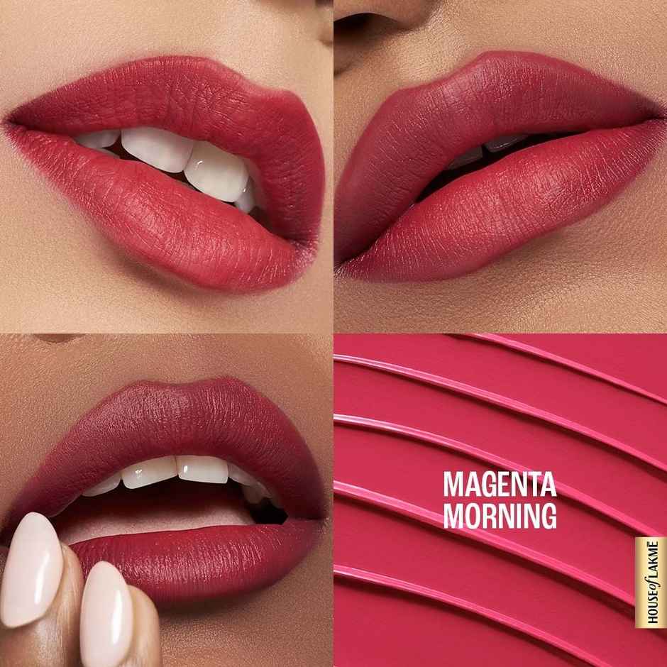 Lakme 9to5 Hya Matte Lipstick | Magenta Morning