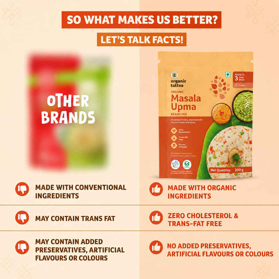 Organic Tattva Masala Upma Ready Mix