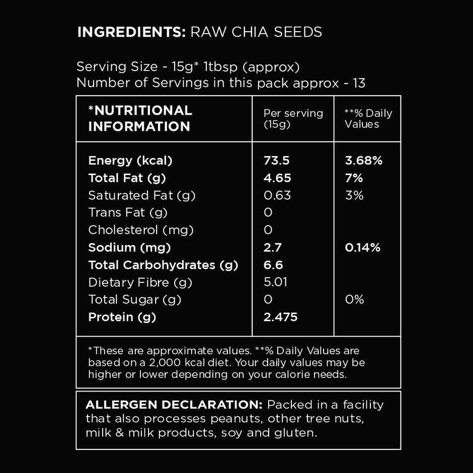 Open Secret Chia Seeds - Protein Rich, High In Fibre Combo