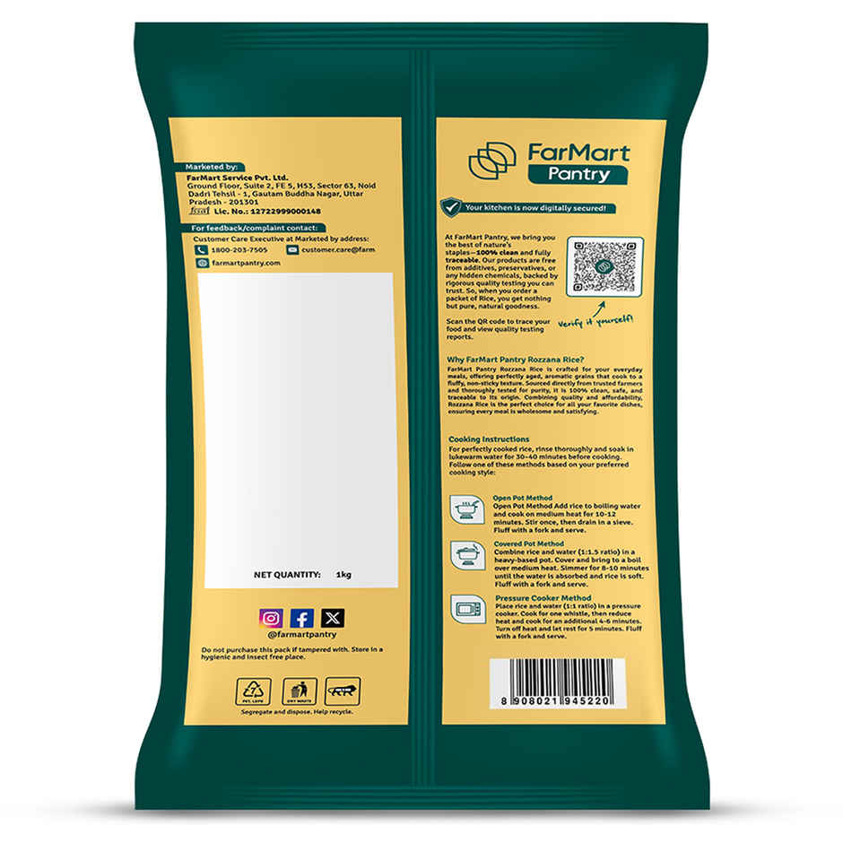 FarMart Pantry Daily Delight Basmati Rice - Buy at ₹86 Online | Instant ...