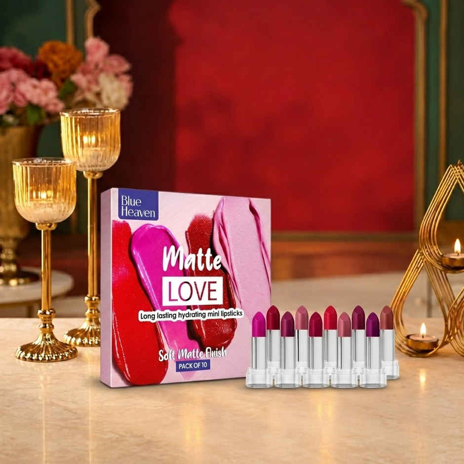 Blue Heaven Matte Love Long Lasting Hydrating Mini Lipsticks