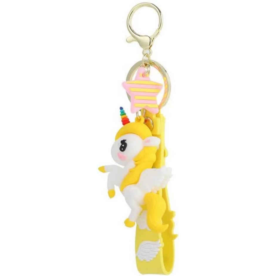 Unicorn Rubber Silicone Keychain(Colour May Vary)
